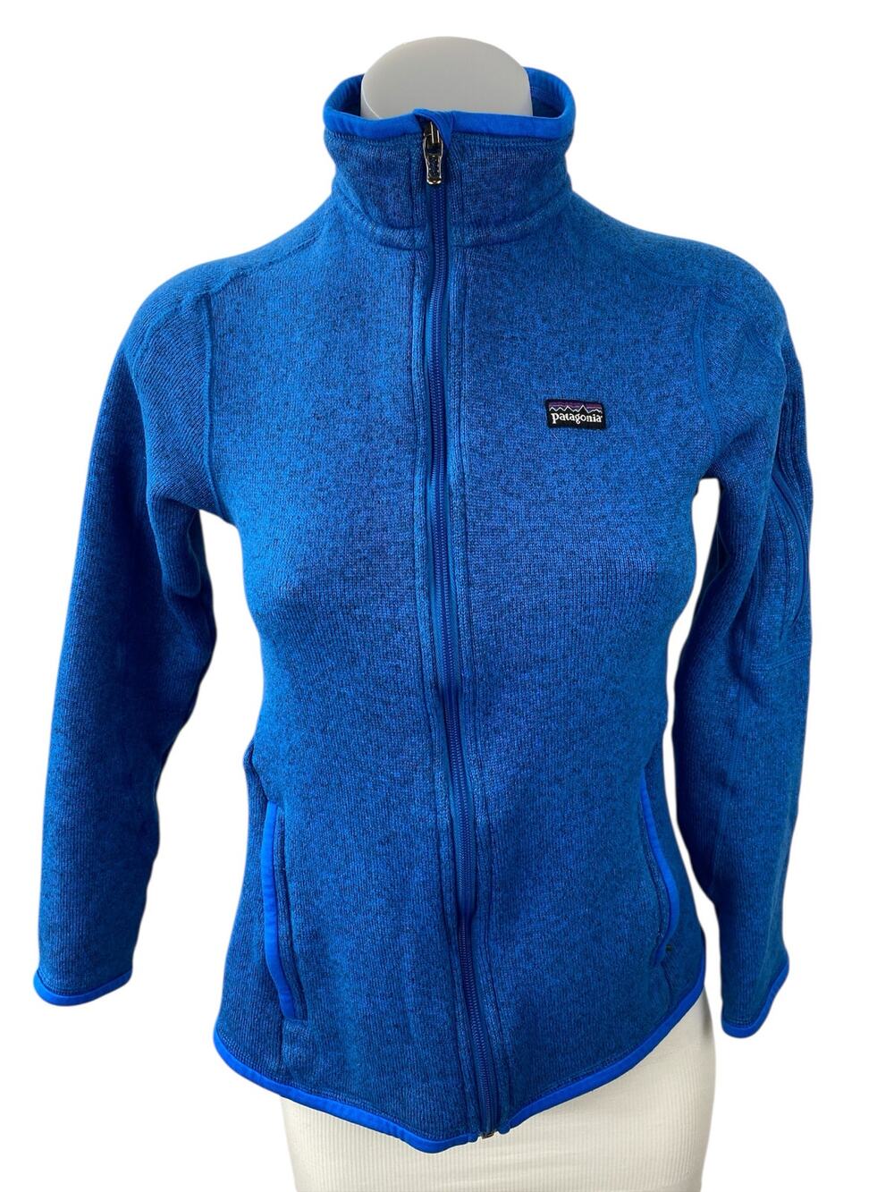 Patagonia Better Sweater Women's Blue Full Zip Long Sleeve Utility Jacket Size S